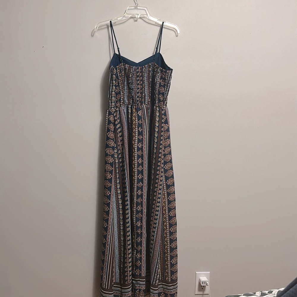 Xhilaration Bohemian Maxi Dress Multicolor Size XL Boho Y2K Hippie Festival - Picture 4 of 6